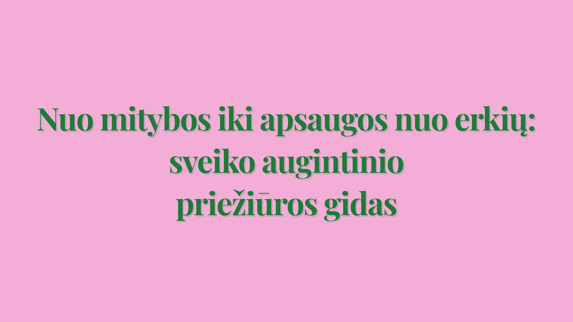 Nuo mitybos iki apsaugos nuo erkių: sveiko augintinio priežiūros gidas